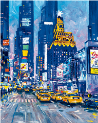 Times Square NYC Poster - HalfMoonMusic