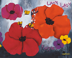 Lady Poppies Art Print - HalfMoonMusic