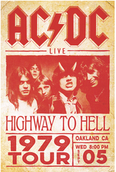 AC/DC Concert Poster - HalfMoonMusic