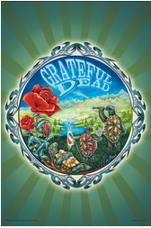Grateful Dead Terrapin Country Poster - HalfMoonMusic