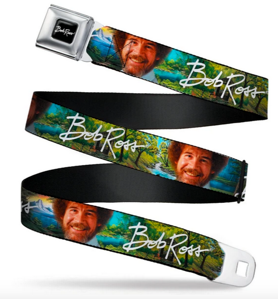 Bob Ross Seatbelt Buckle Belt - HalfMoonMusic