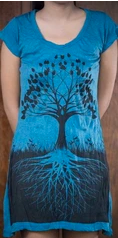 Womens Tree Of Life Tunic Dress - HalfMoonMusic