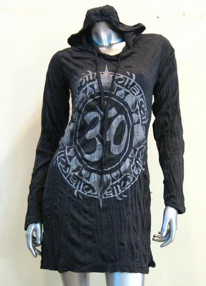 Womens Infinite Ohm Hoodie Dress - HalfMoonMusic