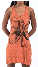 Womens Octopus Tank Dress - HalfMoonMusic