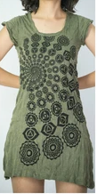 Womens Chakra Spiral Tunic Dress - HalfMoonMusic