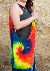 Tie-Dye Spiral Shoulder Bag - HalfMoonMusic