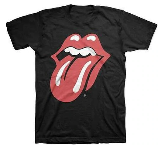 Mens Rolling Stones Classic Tongue Logo T-Shirt - HalfMoonMusic