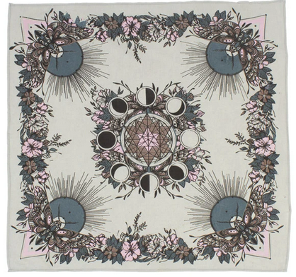 Womens Moth Print Scarf Top - HalfMoonMusic