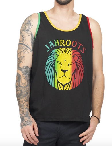 Mens Jah Roots Rasta Tank Top - HalfMoonMusic