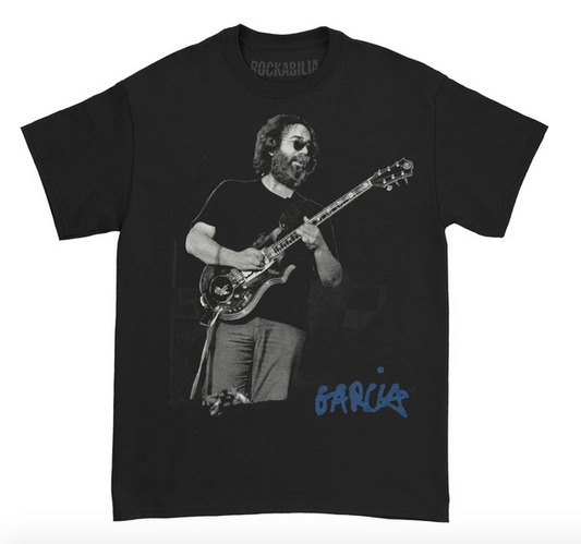 Mens Jerry Garcia Live Portrait T-Shirt - HalfMoonMusic