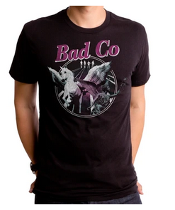 Mens Bad Company In Space Unicorn T-Shirt - HalfMoonMusic