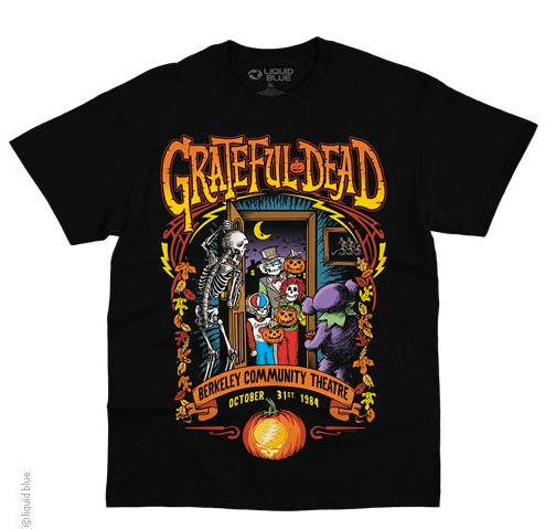 Mens Grateful Dead Trick Or Treat T-Shirt - HalfMoonMusic