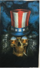Grateful Dead Uncle Sam Richard Biffle Art Tapestry - HalfMoonMusic