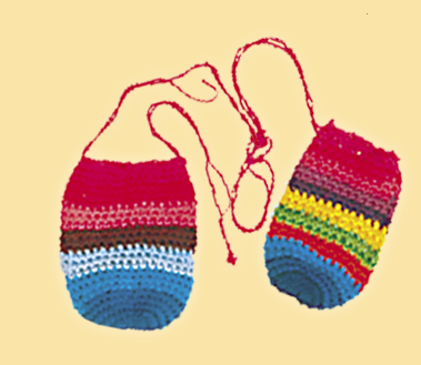 Hand-Knit Crystal Pouch - HalfMoonMusic
