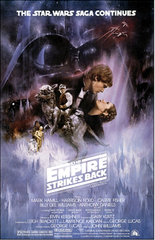 Star Wars Empire Strikes Back Classic Poster - HalfMoonMusic