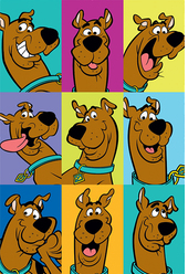 Scooby Doo Many Faces Poster - HalfMoonMusic
