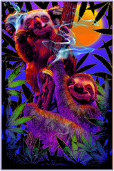 High In The Bush Blacklight Poster - HalfMoonMusic
