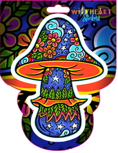 Starry Mushroom Sticker - HalfMoonMusic