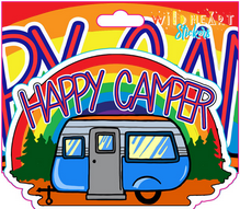 Happy Camper Rainbow RV Sticker - HalfMoonMusic