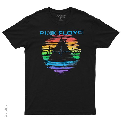 Mens Pink Floyd Dark Side Heartbeat T-Shirt - HalfMoonMusic
