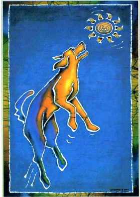 Sun Dog Window Sticker - HalfMoonMusic