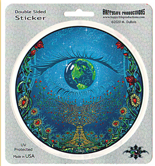 Mother Earth Eye Sticker - HalfMoonMusic