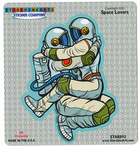 Space Lovers Sticker - HalfMoonMusic
