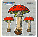 Triple Mushrooms Sticker - HalfMoonMusic