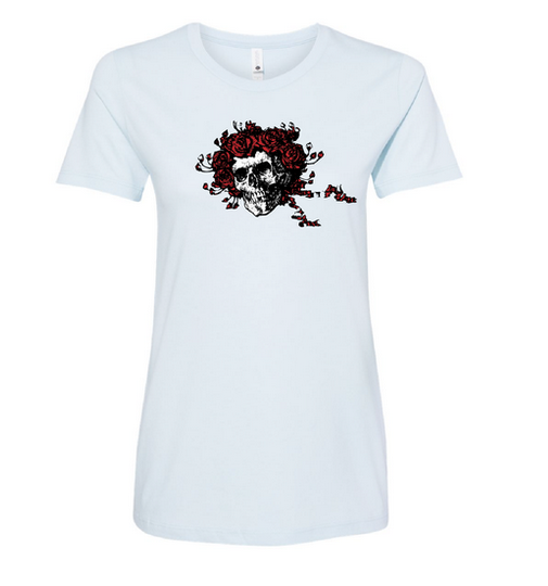 Womens Bertha Skull T-shirt - HalfMoonMusic