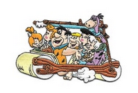 The Flintstones Family Car Patch - HalfMoonMusic