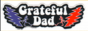 Grateful Dead Grateful Dad Sticker - HalfMoonMusic
