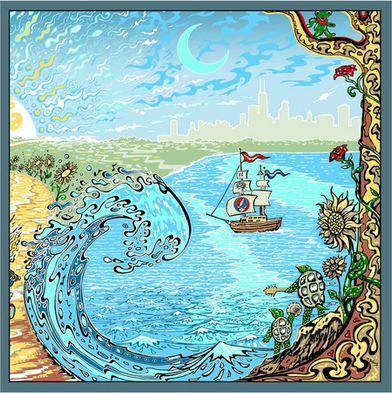 Grateful Dead Ship of Fools Art Print - HalfMoonMusic