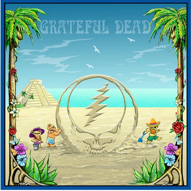 Grateful Dead Beach Sand Sculpture Art Print - HalfMoonMusic