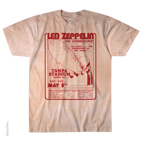 Mens Led Zeppelin In Concert T-Shirt - HalfMoonMusic