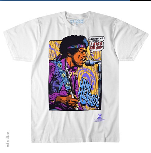 Mens Jimi Hendrix Pop Art T-Shirt - HalfMoonMusic