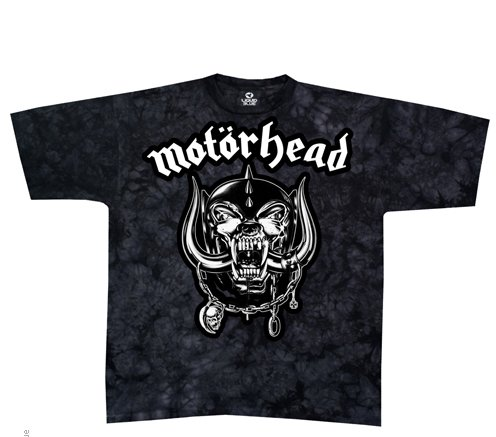 Men's Motorhead Black Tie-Dye T-Shirt - HalfMoonMusic