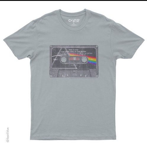Mens Pink Floyd Side To Side Cassette T-Shirt - HalfMoonMusic