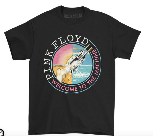 Mens Pink Floyd Welcome To The Machine T-Shirt - HalfMoonMusic