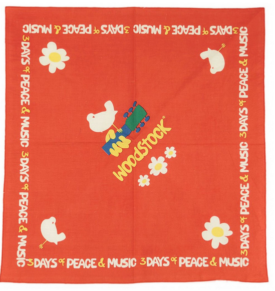 Woodstock Classic Bandana - HalfMoonMusic