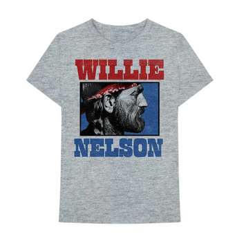 Mens WIllie Nelson Stare T-Shirt - HalfMoonMusic