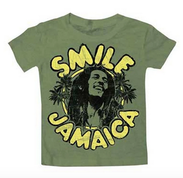 Bob Marley Smile Jamaica Infant T-Shirt - HalfMoonMusic