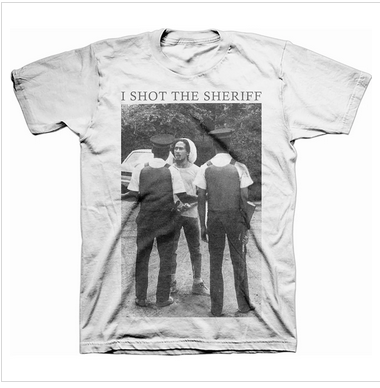 Bob Marley I Shot The Sheriff T-shirt - HalfMoonMusic