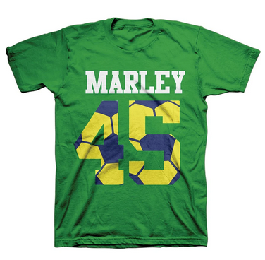 Mens Bob Marley 45 World Cup T-Shirt - HalfMoonMusic