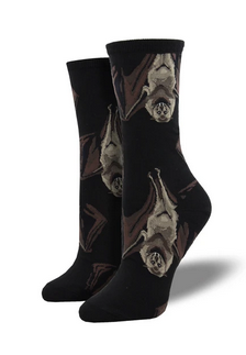 Womens Going Batty Socks - HalfMoonMusic