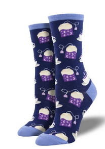 Womens Sleepy Tea Socks - HalfMoonMusic