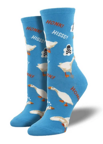 Womens Hissing Goose Socks - HalfMoonMusic