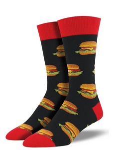 Mens Good Burger Socks - HalfMoonMusic
