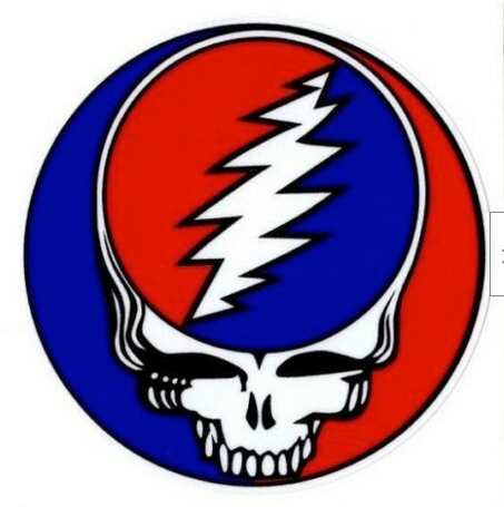 Grateful Dead Steal Your Face Metal Sticker - HalfMoonMusic