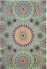 Ring of Autumn Spiral Mandala 3D Tapestry - HalfMoonMusic