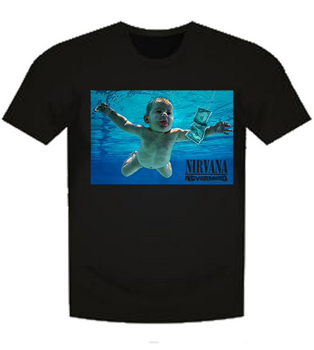 Mens Nirvana Nevermind Underwater T-Shirt - HalfMoonMusic